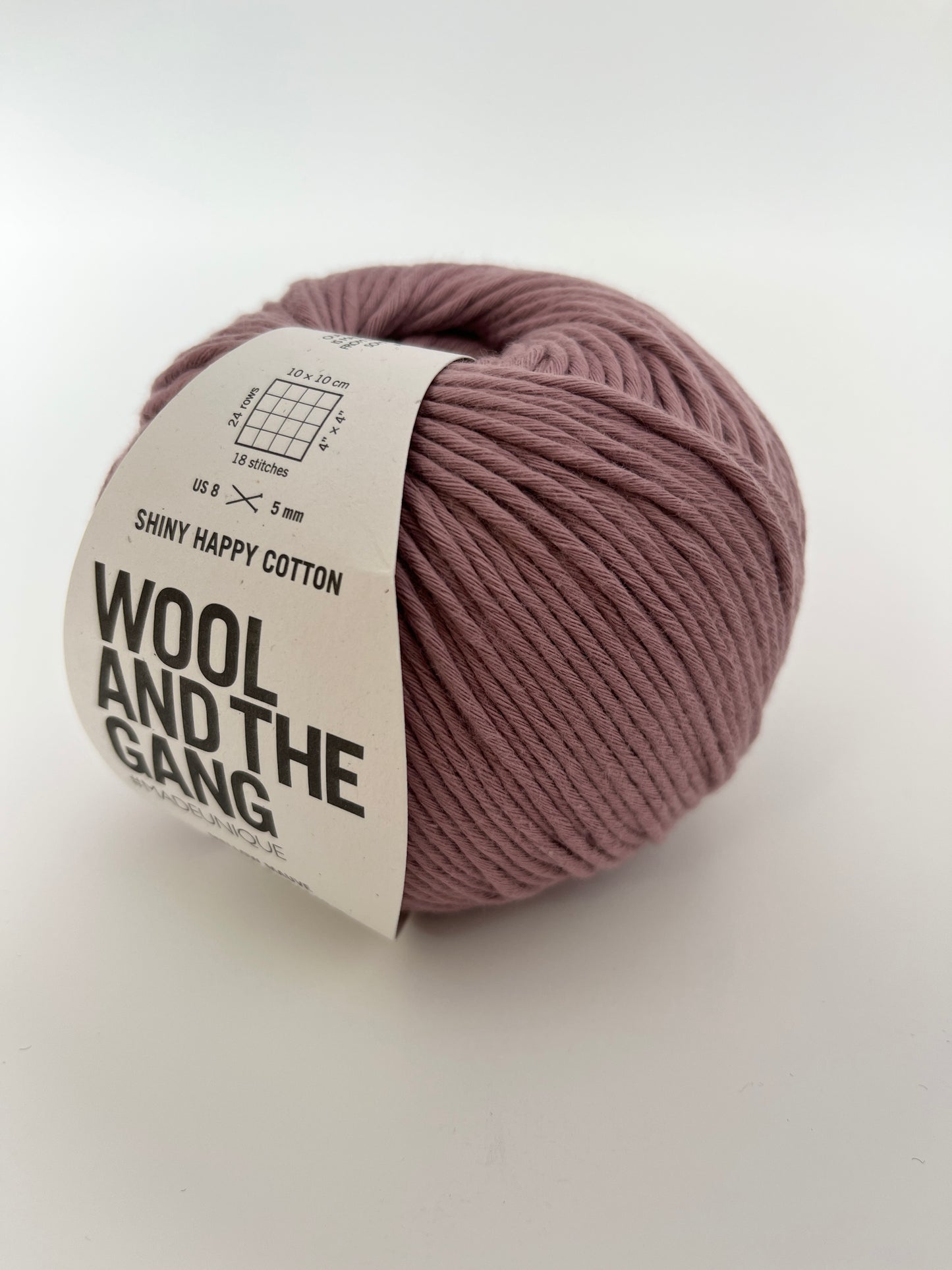 Wool and the Gang Shiny Happy Cotton - Mellow Mauve