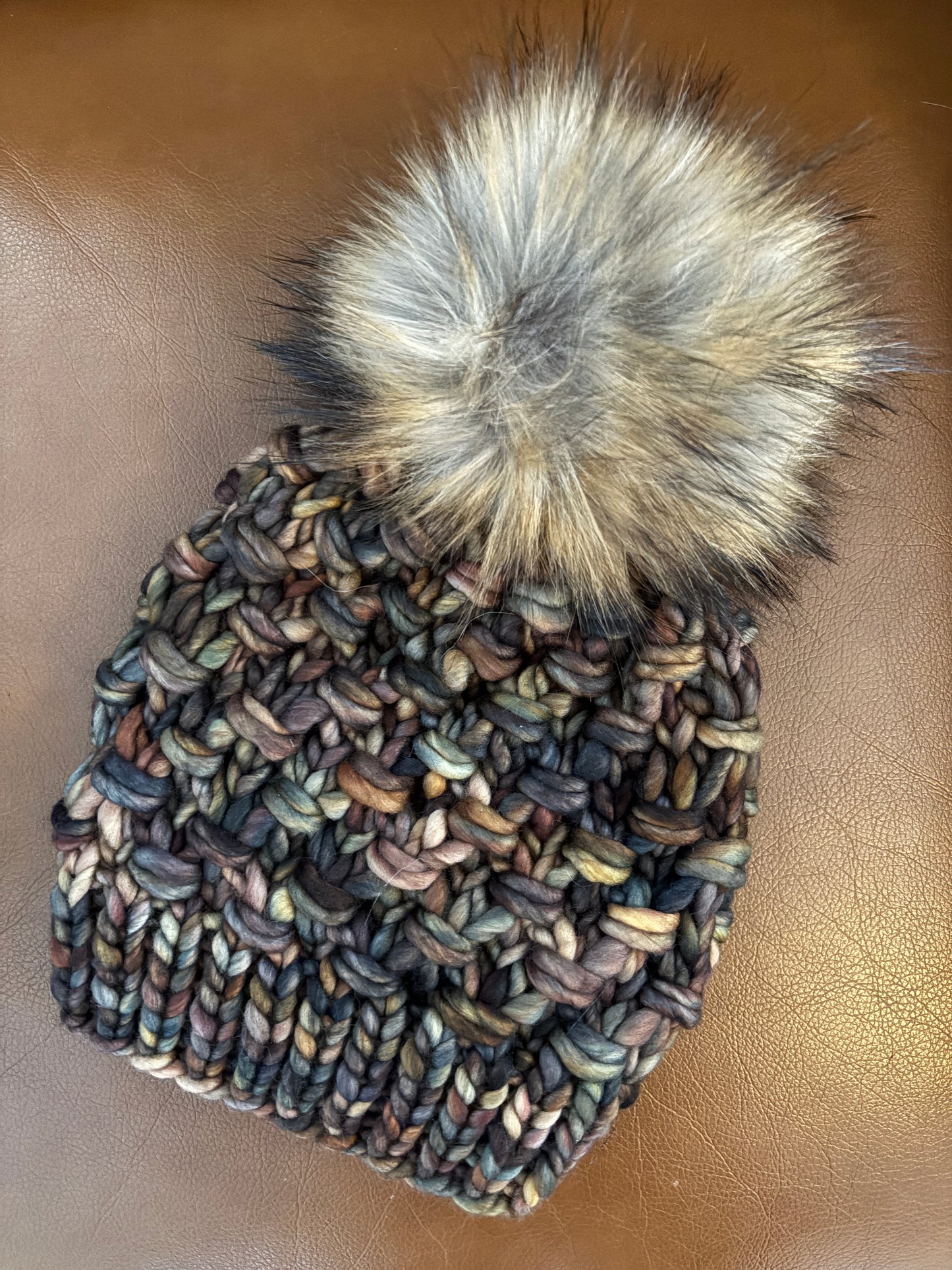 Merino Wool Knitted Hat - Tula in Woodland