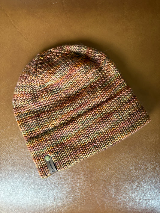 Merino Wool Knitted Jake Beanie - Muted Orange