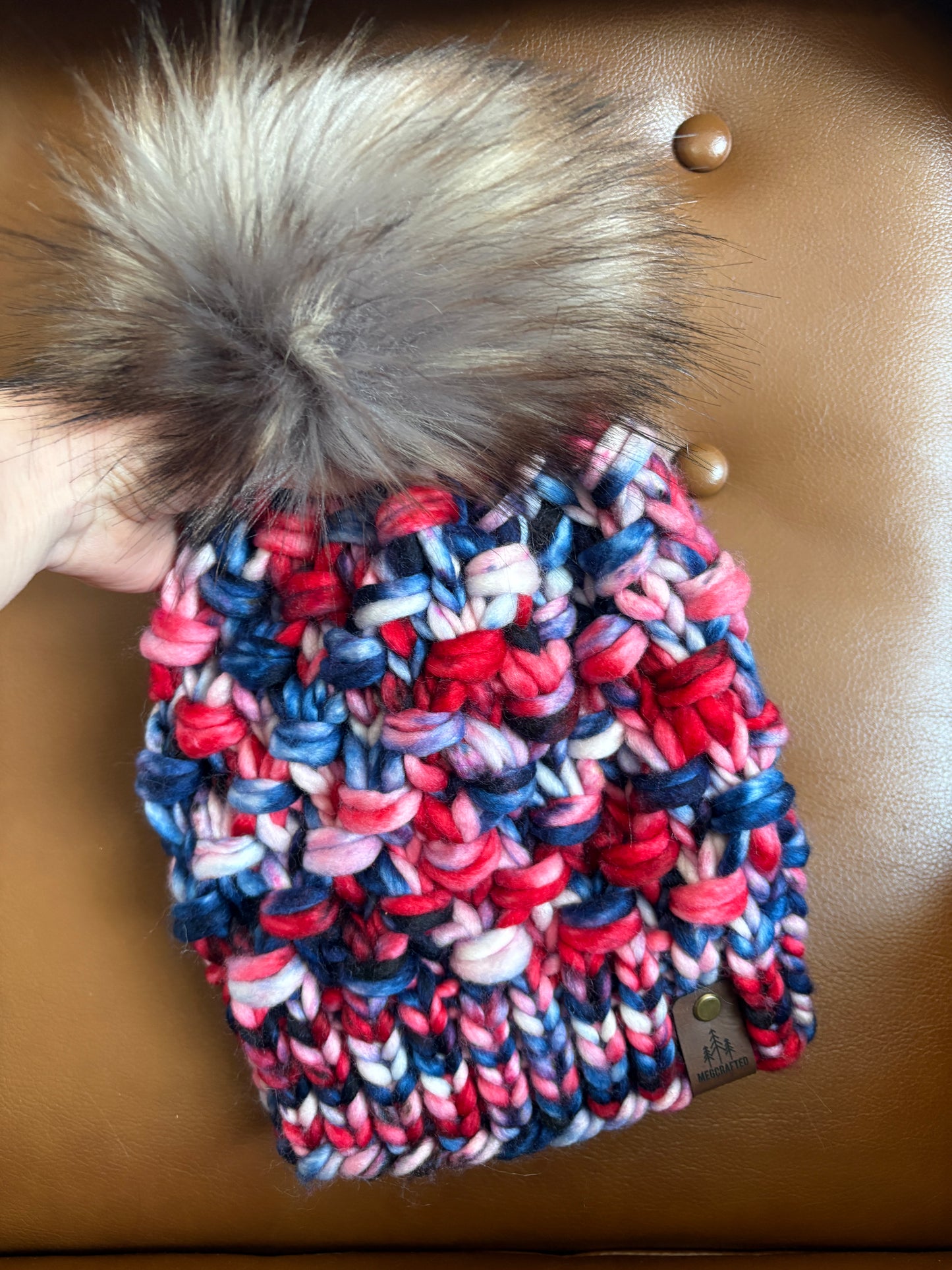 PREORDER: Merino Wool Knitted Hat - New England Theme
