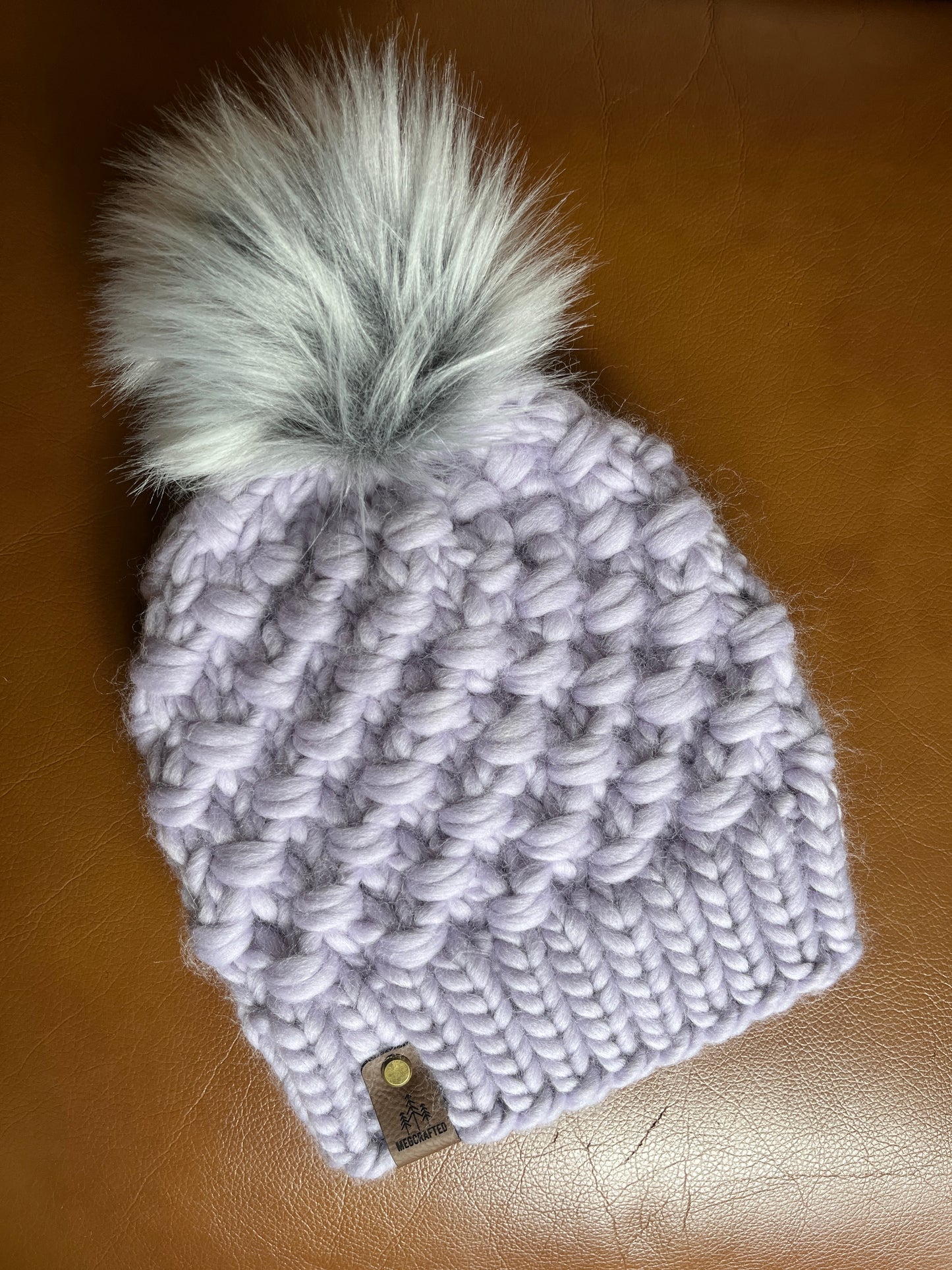 Peruvian Wool Knitted Hat - Tula in Lilac