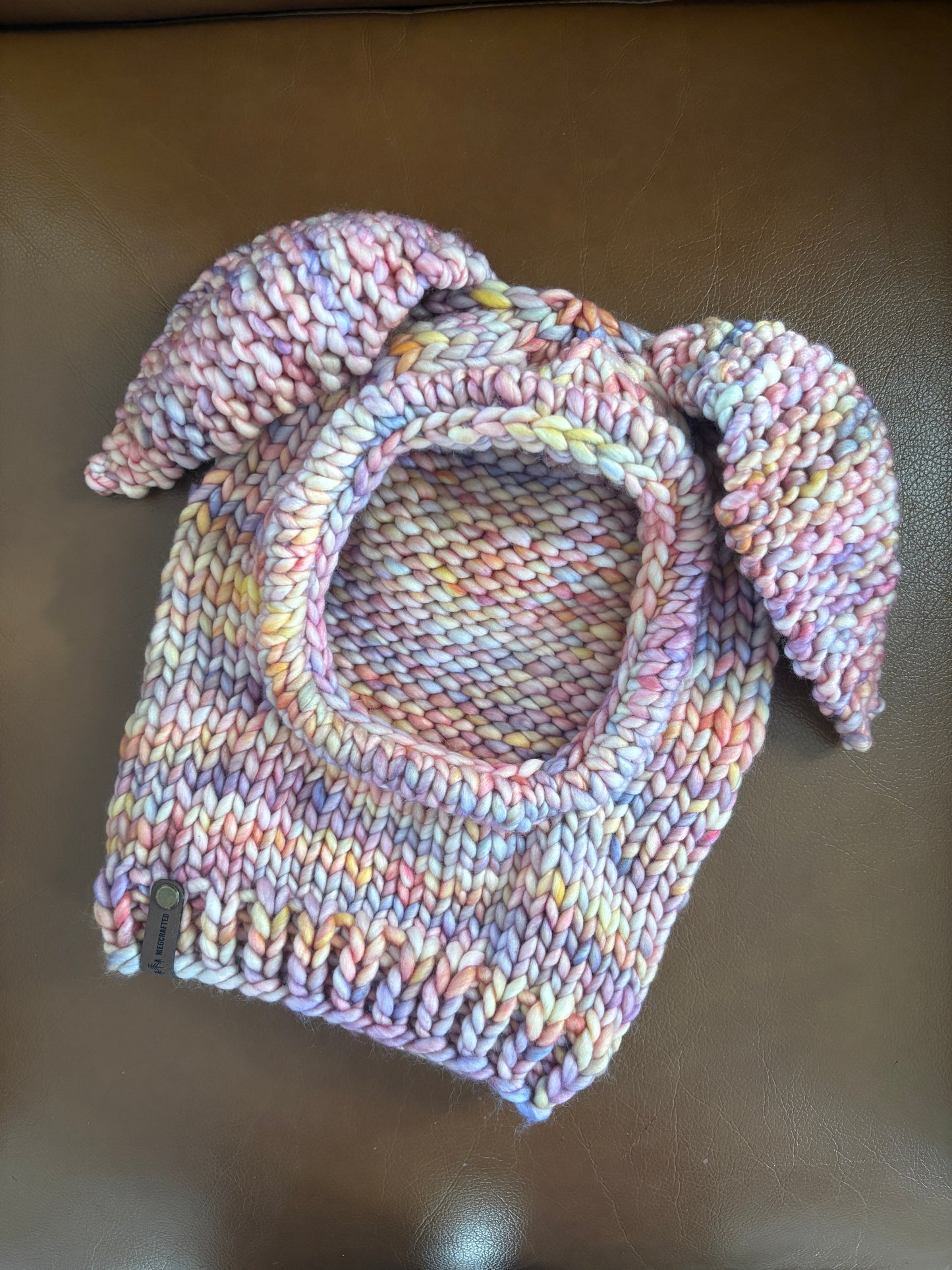 Merino Wool Bunny Balaclava