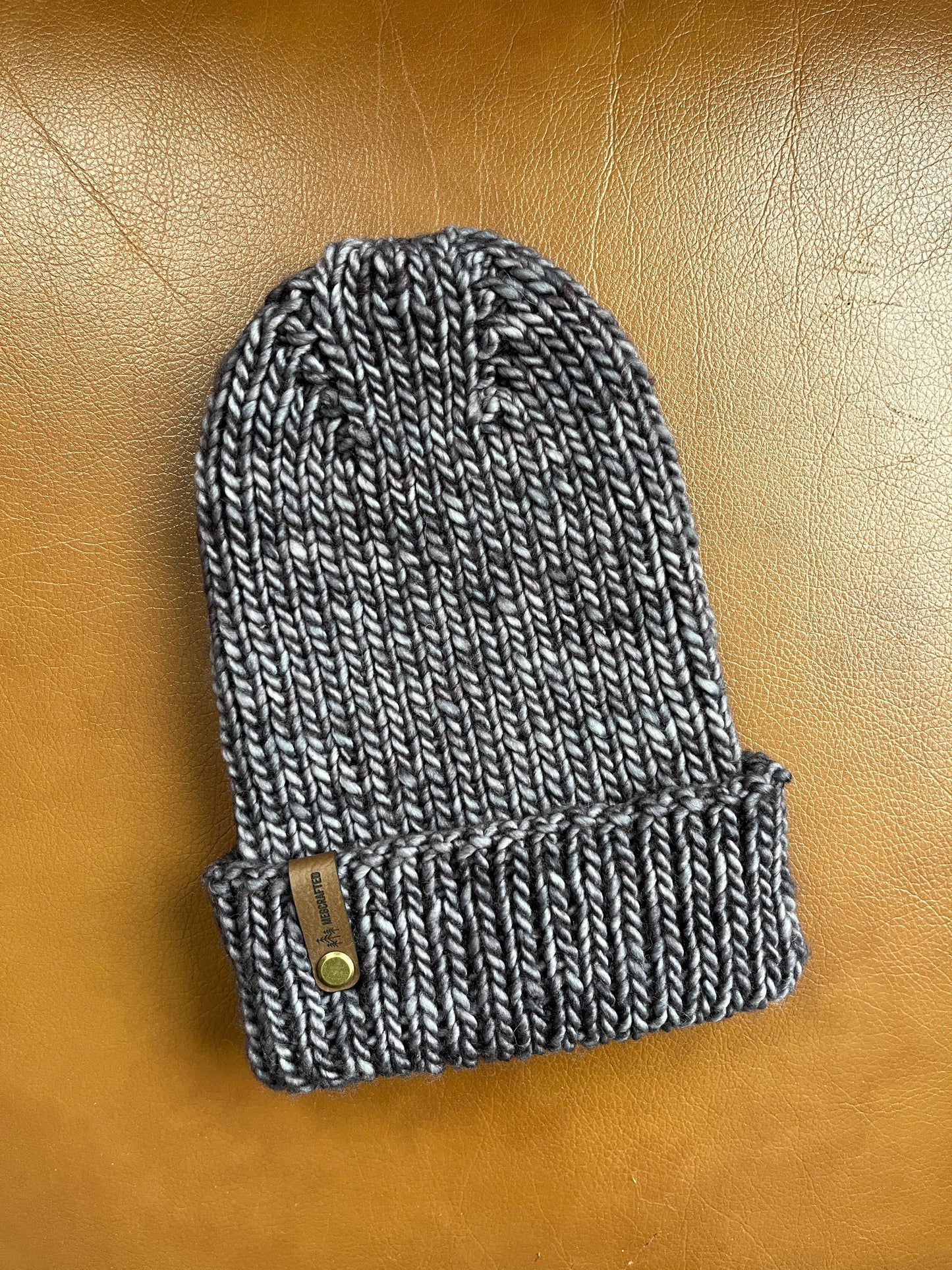 Merino Wool Knitted Hat - Wildwood in Dark Grey