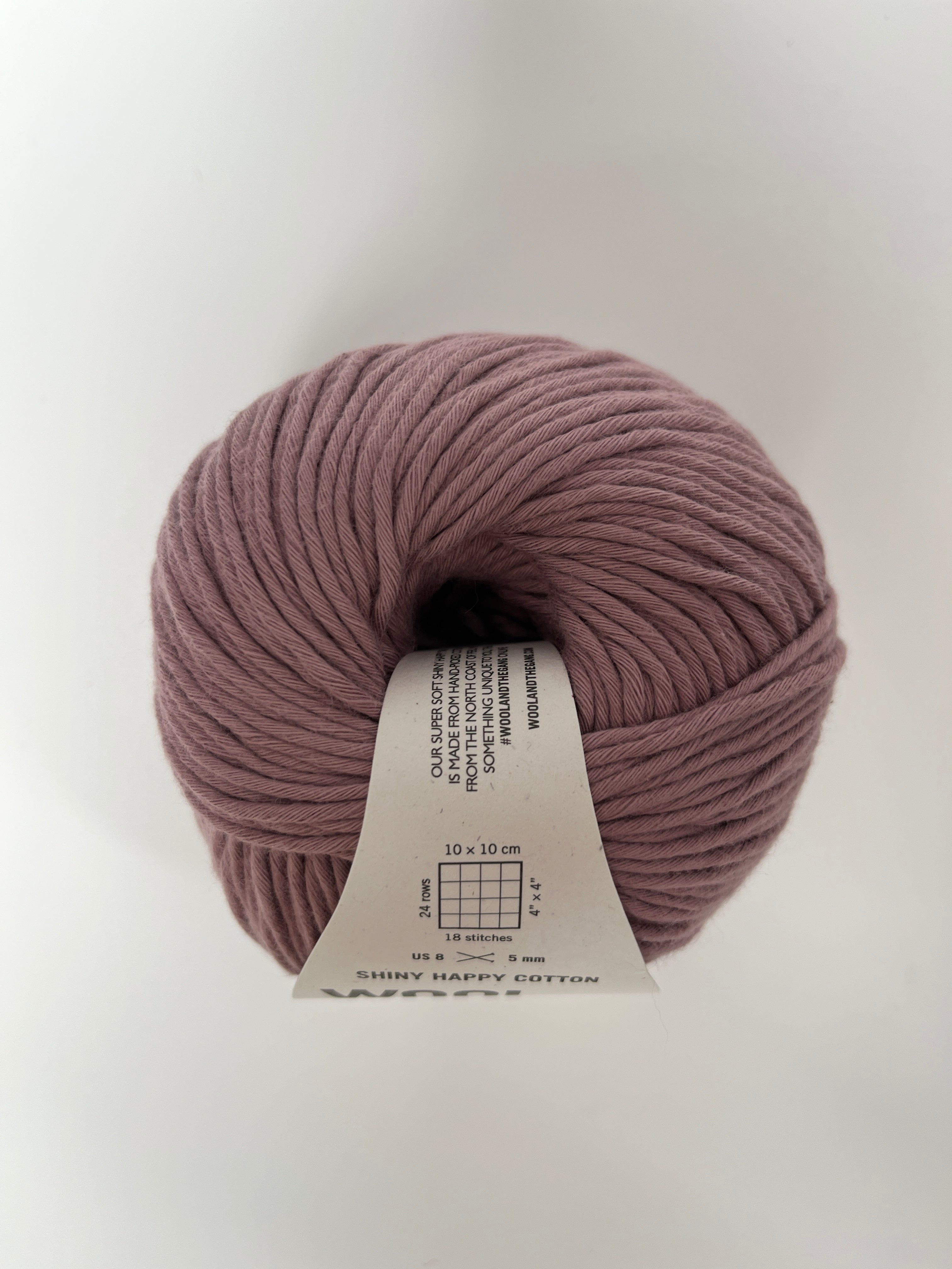 Wool and the Gang Shiny Happy Cotton - Mellow Mauve – Alpine Fiber Co