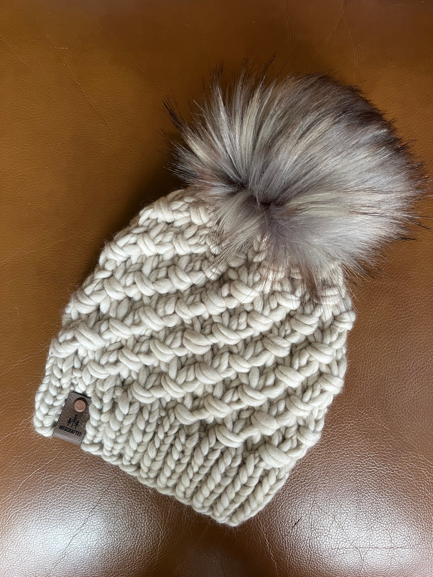 Merino Wool Knitted Hat - Tula in Fog